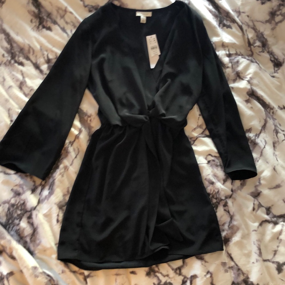 Black Topshop midi dress